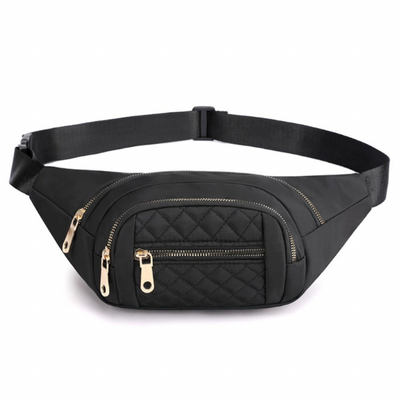 Lisa Quilted Multi Pocket Waist Belt Bag