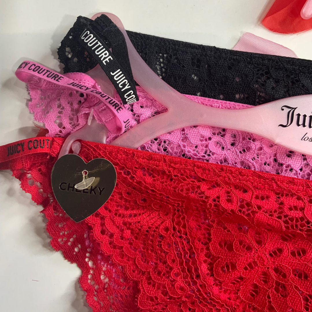 3 Pack Panties Mix Color Cheeky  Juicy Couture