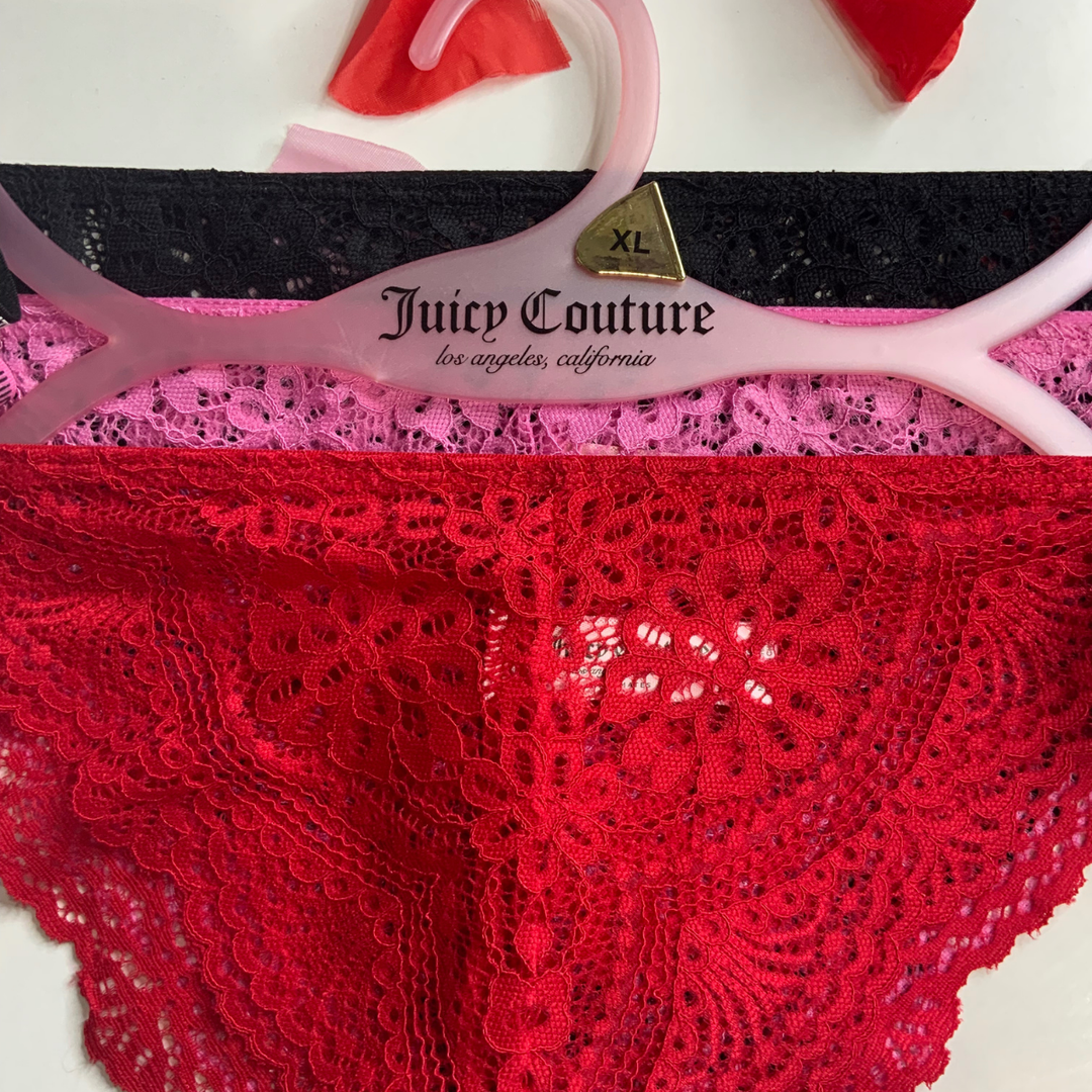 3 Pack Panties Mix Color Cheeky  Juicy Couture