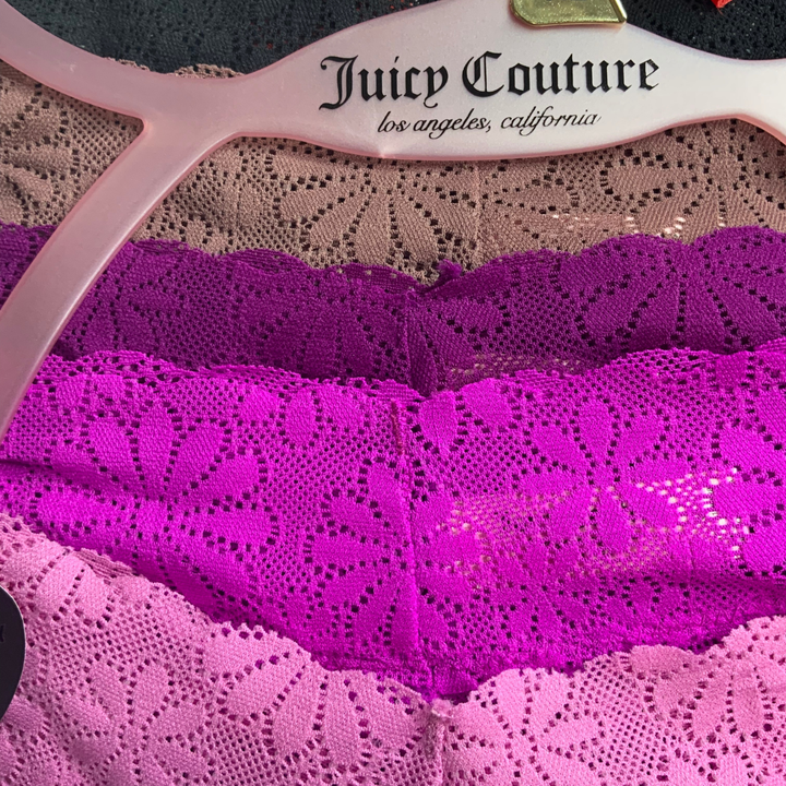 5 Pack Thong Mix Color Juicy Couture Panties