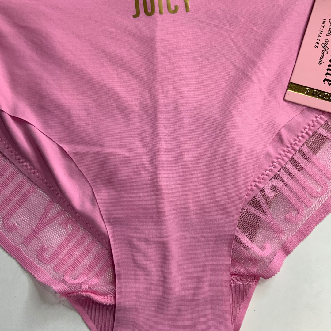 3 Pack No Show panties Juicy Couture-Mix Color