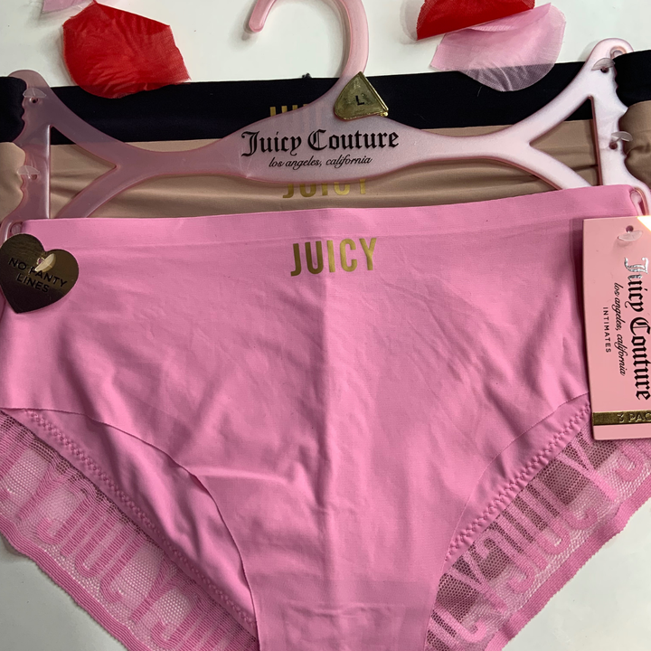 3 Pack No Show panties Juicy Couture-Mix Color