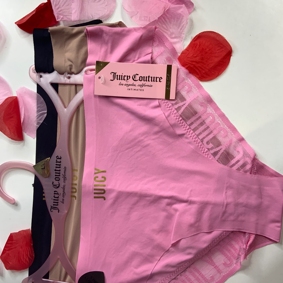 3 Pack No Show panties Juicy Couture-Mix Color