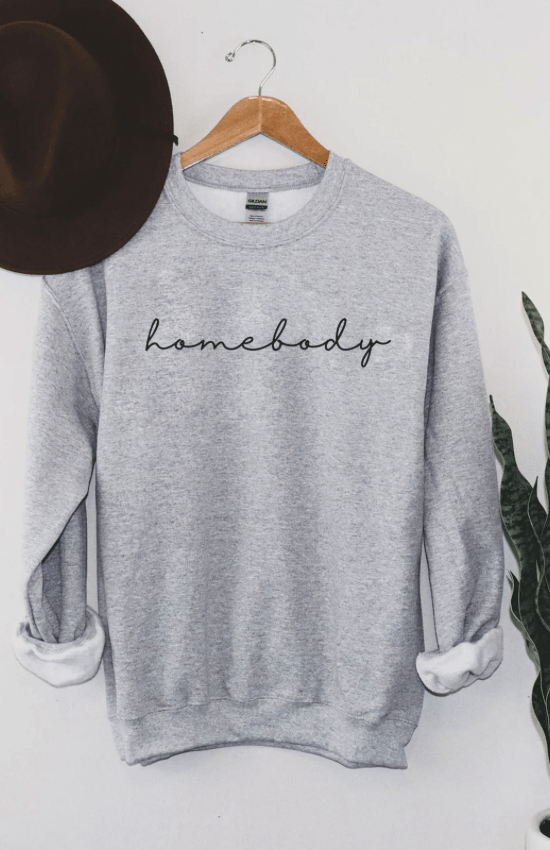 Amalie Homebody Sweatshirt Grey - La Belle Gina Boutique