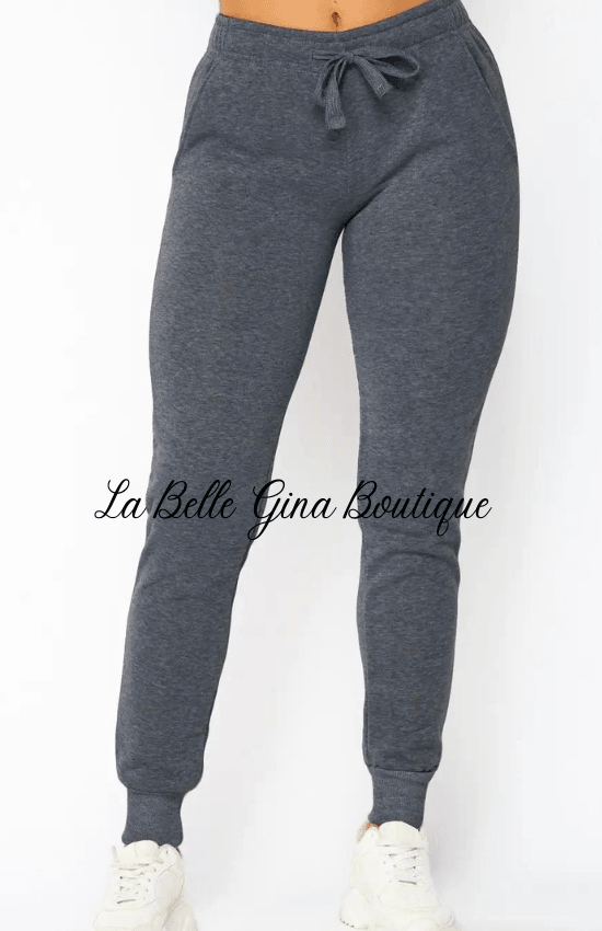 Jay Women Soft And Cozy Solid Jogger - La Belle Gina Boutique