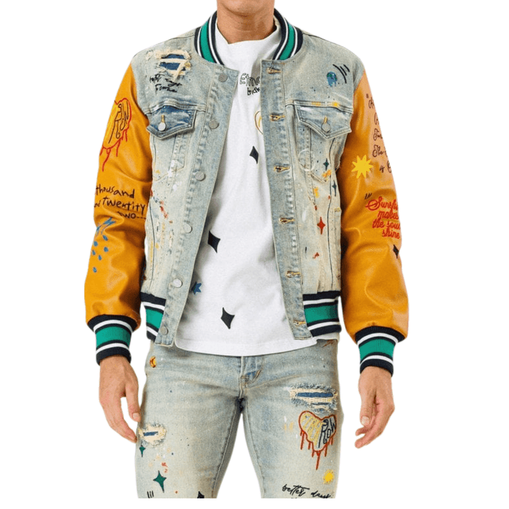 Jean First Row men Jacket - La Belle Gina Boutique