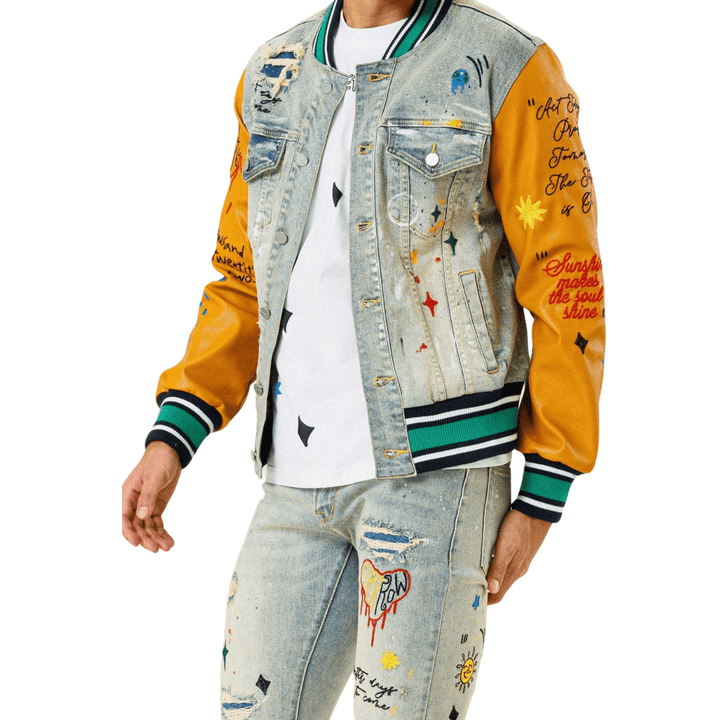 Jean First Row men Jacket - La Belle Gina Boutique