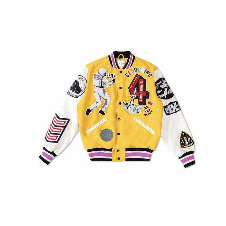 Justin First Row Classic Oversized Varsity jacket - La Belle Gina Boutique