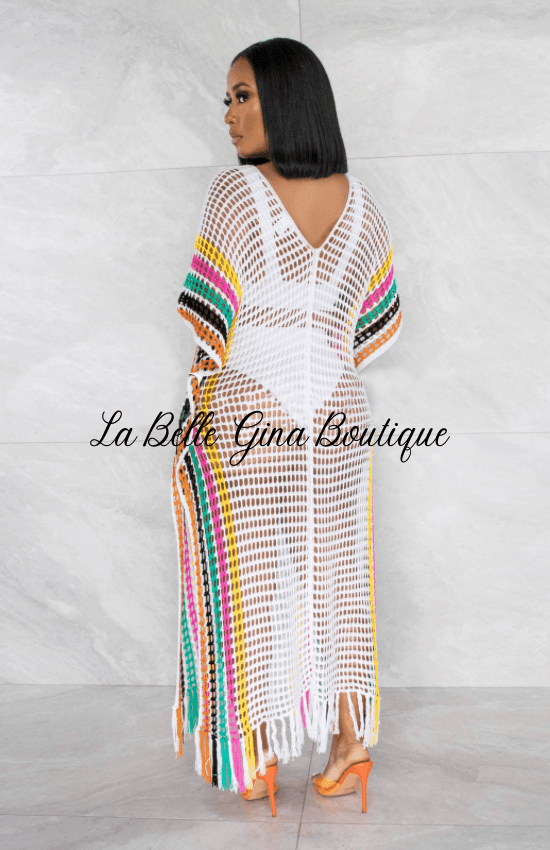 Naya Colored Long Beach Dress - La Belle Gina Boutique