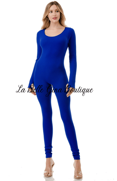 Sara Long Sleeve Jumpsuit - La Belle Gina Boutique