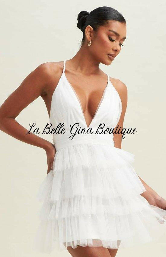 Alice Mesh Tiered Tutu Dress - Elegant and Flirtatious Fashion - La Belle Gina Boutique