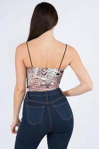 AVY sleeveless alchemy printed crop top. - La Belle Gina Boutique