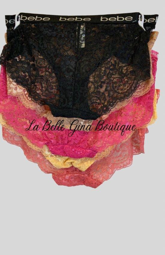 Bebe intimates 5 pack Hipsters - La Belle Gina Boutique