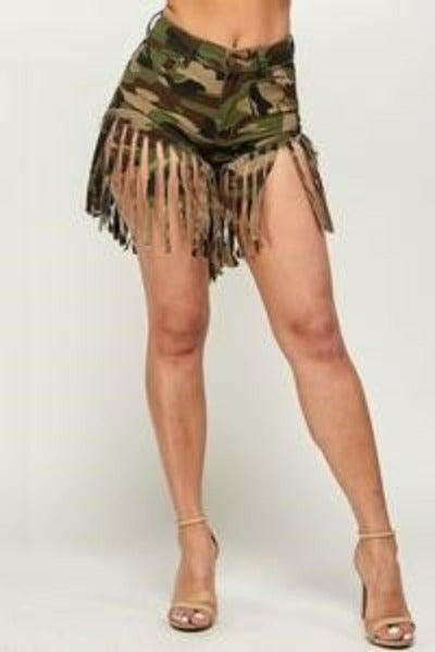 Boo sexy camo shorts. - La Belle Gina Boutique