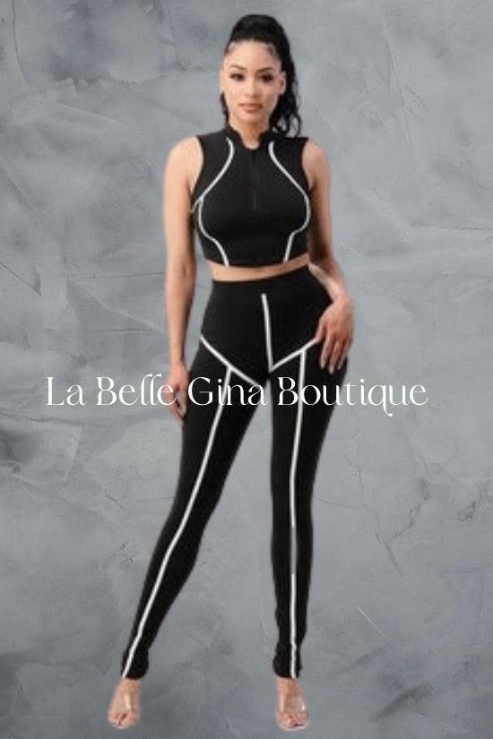 BOO tank top and legging set. - La Belle Gina Boutique