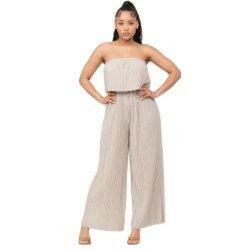 Corsette Pleated Off Shoulder Jumpsuit-Lavender - La Belle Gina Boutique