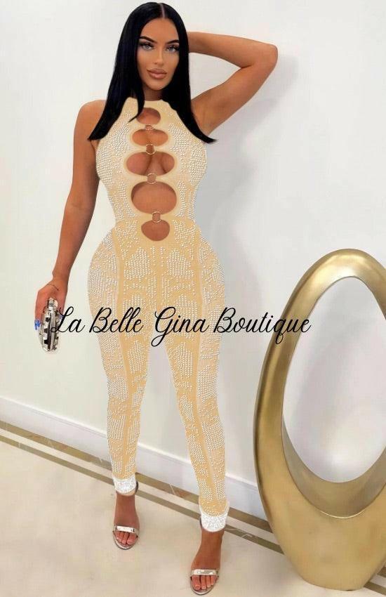 Eddy Mesh see through jumpsuit - La Belle Gina Boutique