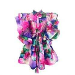 Flirty Flounce Ruffle Mini Dress - La Belle Gina Boutique