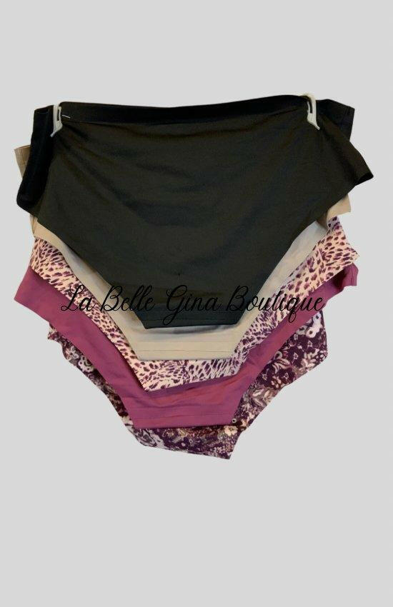 Jessica Simpson 5 Pack Invisible Lines Hipster Fit Panties