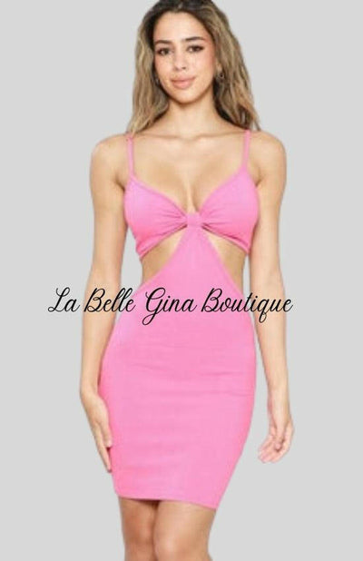 Kay cut out mini dress. - La Belle Gina Boutique