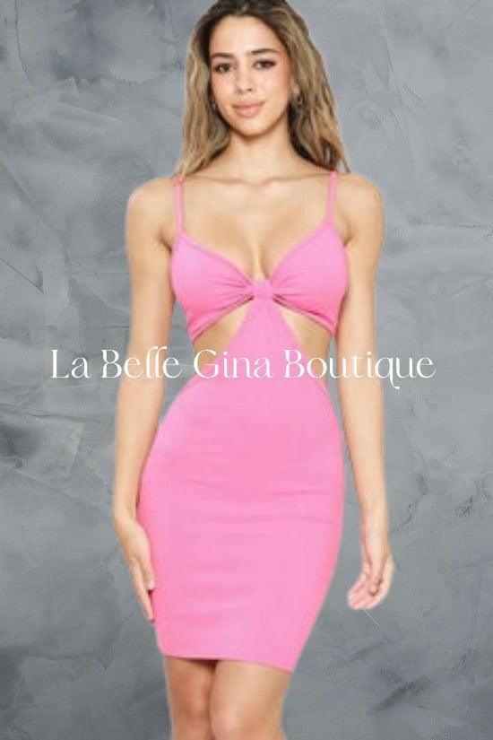 Kay cut out mini dress. - La Belle Gina Boutique