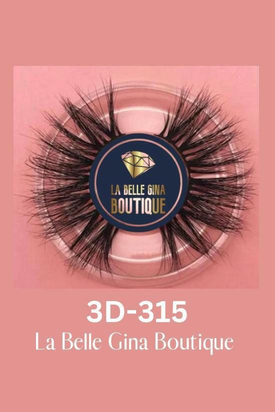 La Belle 3D Mink false eyelashes 25mm - La Belle Gina Boutique