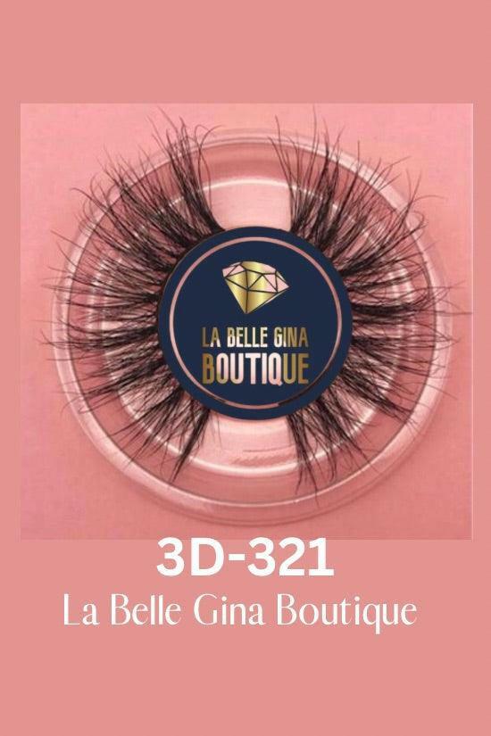 La Belle 3D Mink false eyelashes 25mm - La Belle Gina Boutique