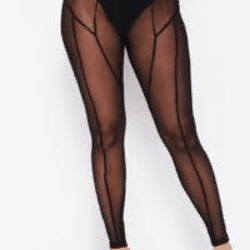 Liana mesh see through leggings - La Belle Gina Boutique