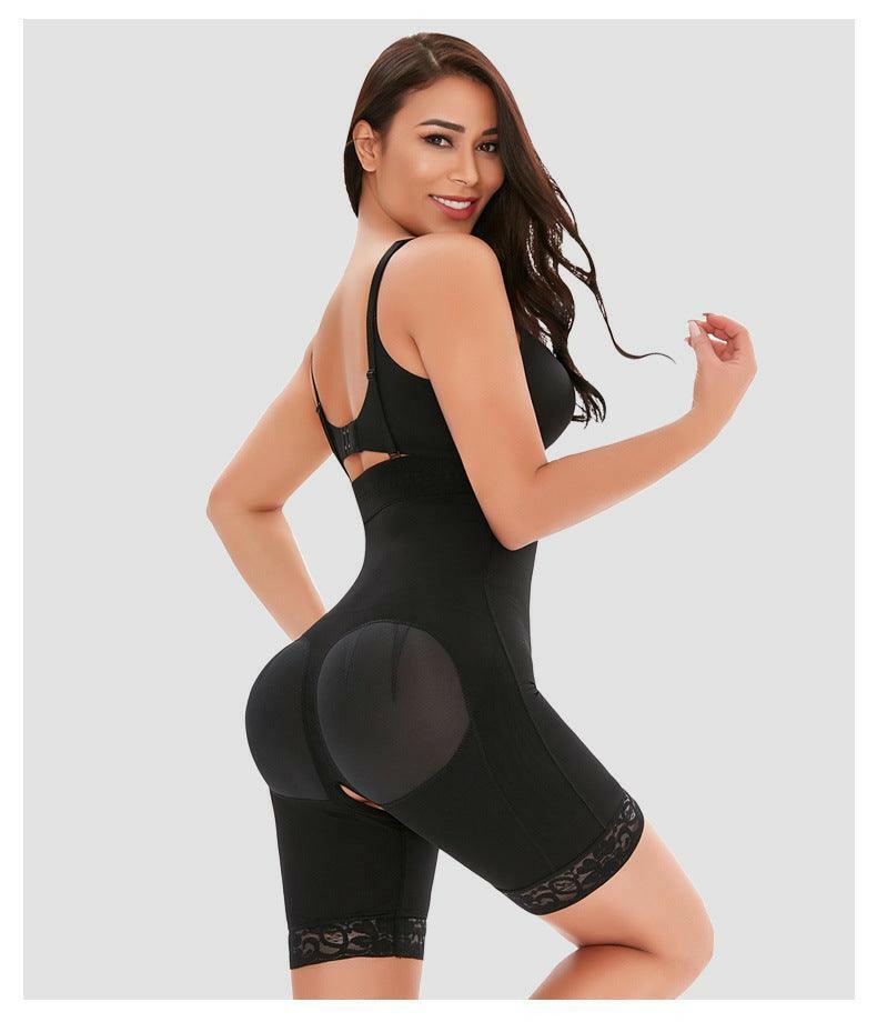 Lora high waist three breasted shapewear-black - La Belle Gina Boutique