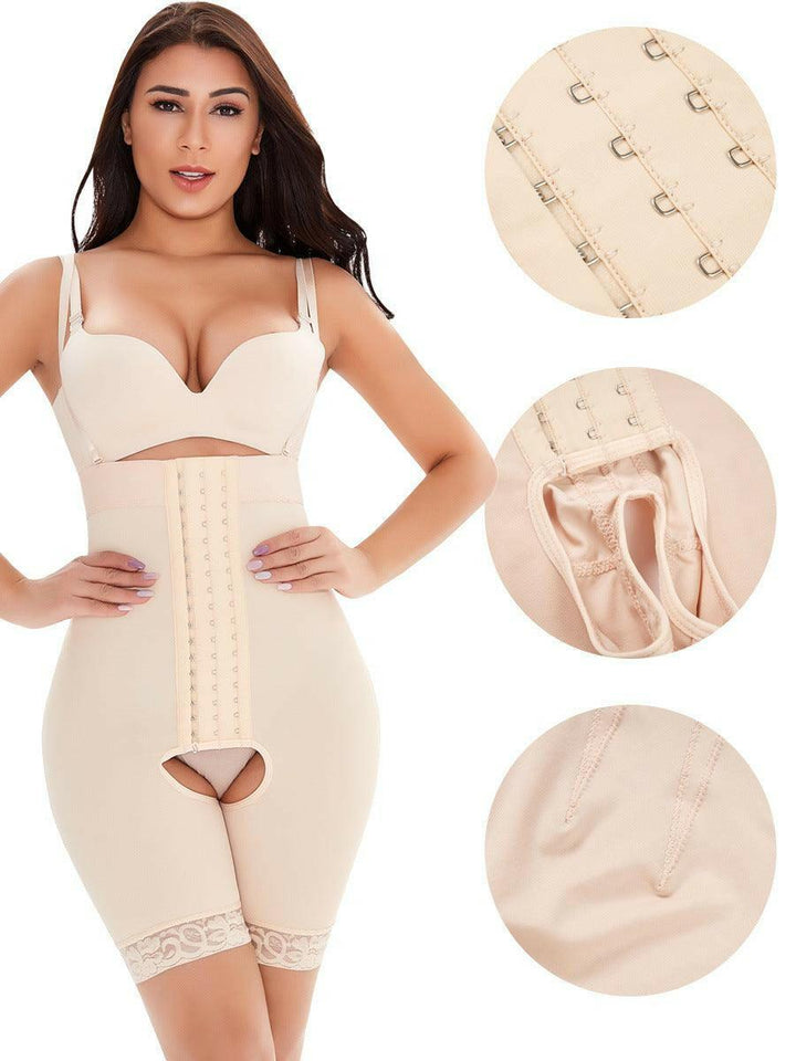 Lora high waist three breasted Shapewear-Nude - La Belle Gina Boutique