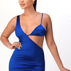 MARIA one shoulder bralette bodycon mini dress - La Belle Gina Boutique