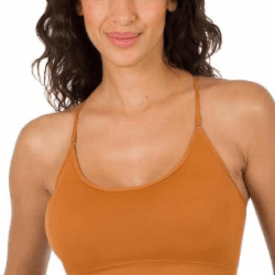 Marlie Cross Back Padded Seamless Bra - La Belle Gina Boutique