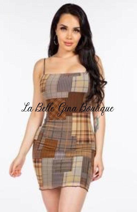 Nadia sleeveless mini dress - La Belle Gina Boutique