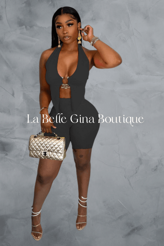 NELLE fashion metal decoration two piece set - La Belle Gina Boutique