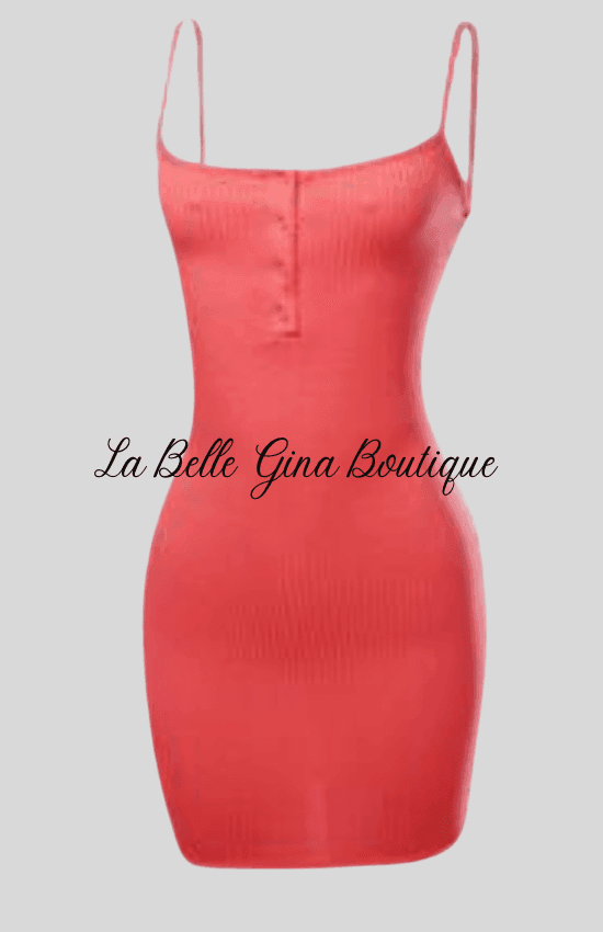 Rosie Button Front body on mini dress. - La Belle Gina Boutique