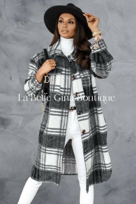 Sara collar long sleeves mini jacket - La Belle Gina Boutique