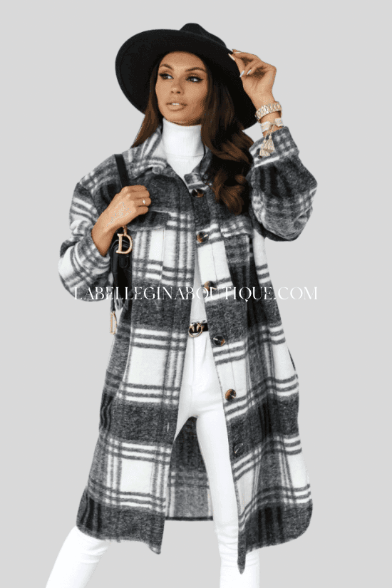 Sara collar long sleeves mini jacket - La Belle Gina Boutique