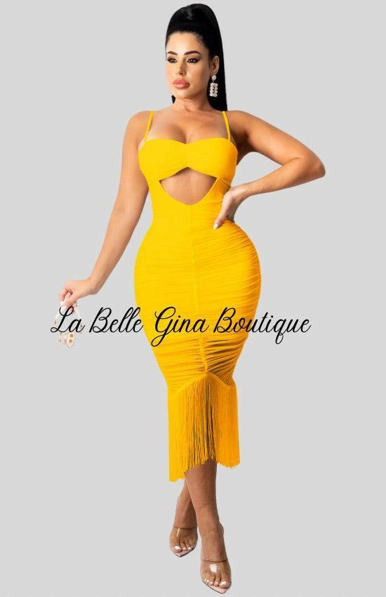 Sara mid-skirt dress - La Belle Gina Boutique