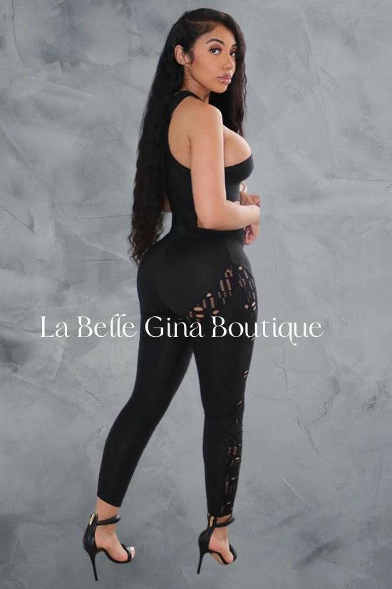 Sashe sleeveless skinny bodysuit - La Belle Gina Boutique