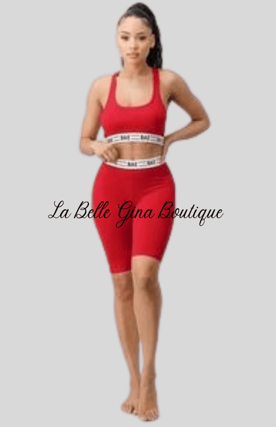 Sofia bae racer back bra top set - La Belle Gina Boutique