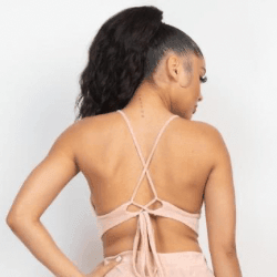 VEVE adjustable back cut out top and short set - La Belle Gina Boutique